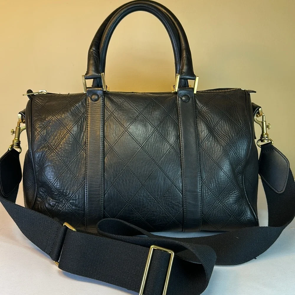 CHANEL Boston Bag Diamond Stitch Calfskin  Made in Italy, Chanel Dustbag, COA - Picture 3 of 15